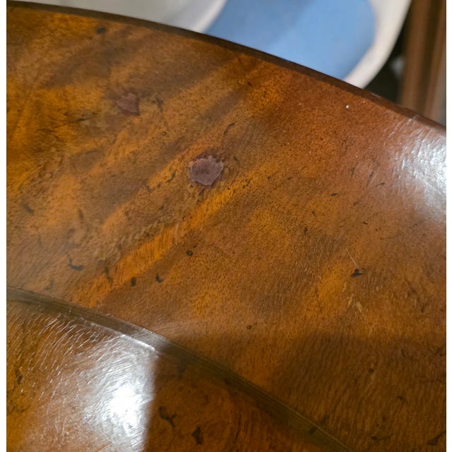 Mid 20th Century Baker Furniture Round Fruit Wood and Mahogany Bronze Mounts Claw Feet Gueridon Side Tables - Set of 2 For Sale - Image 18 of 18