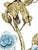 Vintage Italian Florentine Style Tole Metal Leaf Flowers Wall Sconce For Sale - Image 4 of 8