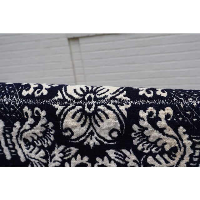 Mid 19th Century Antique American Reversible Jacquard Coverlet, Wool and Cotton, Dated 1848 For Sale - Image 5 of 16