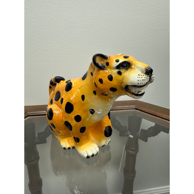Vintage CBK Ltd. Hand-Painted Leopard Figural Pitcher For Sale In Nashville - Image 6 of 11