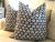 Thibaut Watercourse in Dark Navy Pillows- a Pair For Sale In Atlanta - Image 6 of 6