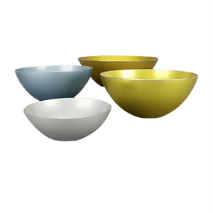 Anodized Aluminum Bowls by Bjørn Engø for Emalox, 1950s, Set of 4