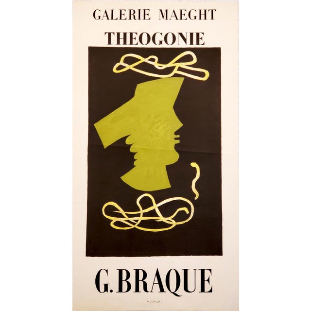 Georges Braque, Theogony, Lithographic Poster, 1954 For Sale - Image 4 of 4