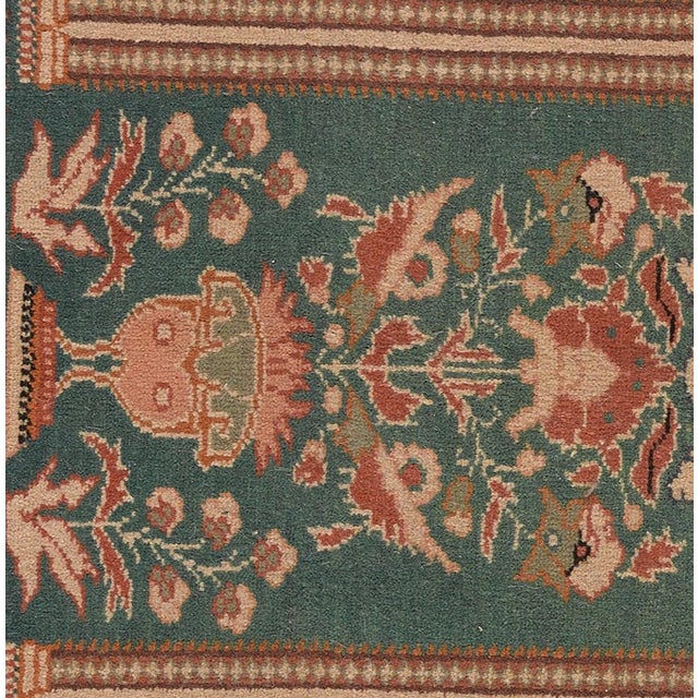 Handcrafted in Agra, India, in the early 20th century. Extremely elegant and unique, this carpet is a prime example of...