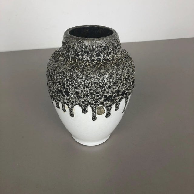 Vintage German Fat Lava Vase Pottery by Emons Söhne for ES Ceramics, 1960s For Sale - Image 3 of 18