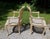 Brown Vintage Pair Harris Marcus Italian Double Cane Arm Chairs Carved Accent Chairs For Sale - Image 8 of 18