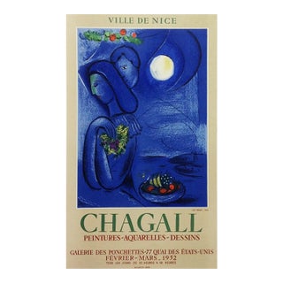 Chagall Lithograph 17 Ville De Nice Art in Posters For Sale