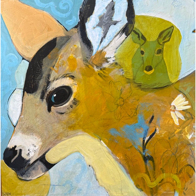 “Youngster” a Deer Painting by LWren Walraven For Sale - Image 9 of 10