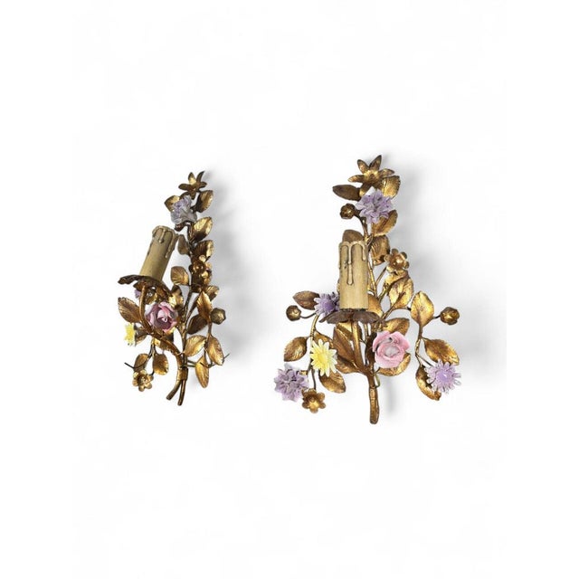 French Wall Sconces, 1950s, Set of 2 For Sale - Image 4 of 14