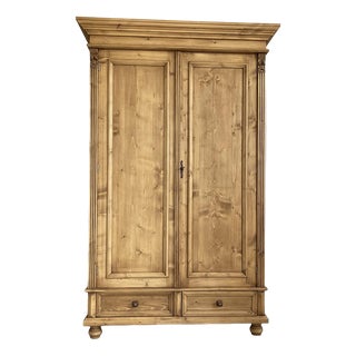 Natural Wood Farm Cabinet For Sale