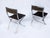 A dynamic duo from Italian design legend Marcello Cuneo: These 1970s Luisa model folding chairs feature innovative chrome...