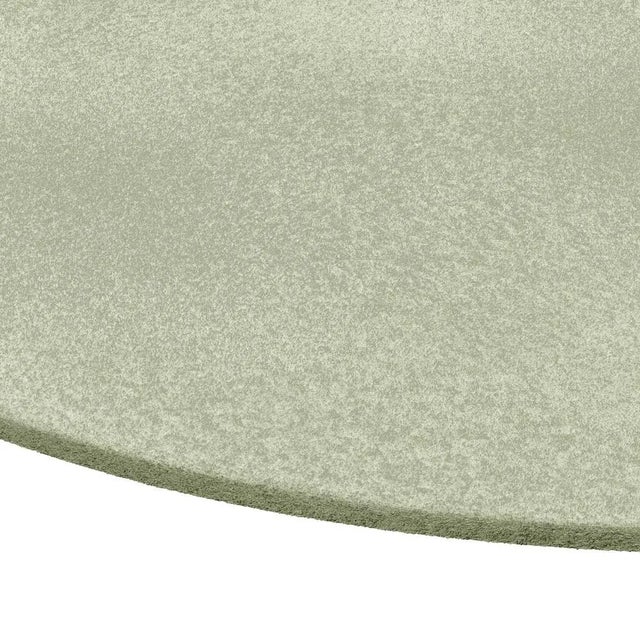 Contemporary Tapis Oval Fog Green #18 Rug by TAPIS Studio For Sale - Image 3 of 4