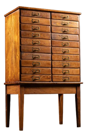 Early 20th Century Wooden Document Cabinet