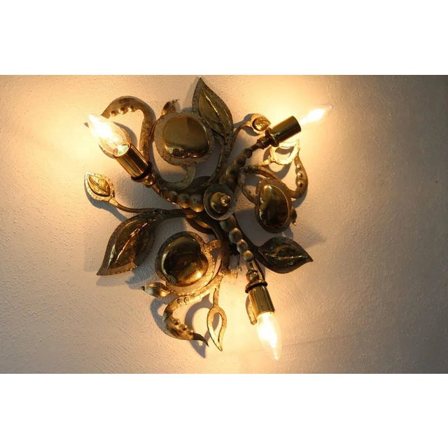 Hollywood Regency Brass Wall Lamp from Hans Möller, 1980s For Sale - Image 4 of 9