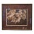Mid 20th Century Signed Charles Burdick Midcentury Acrylic Horse Painting in Frame under Glass For Sale