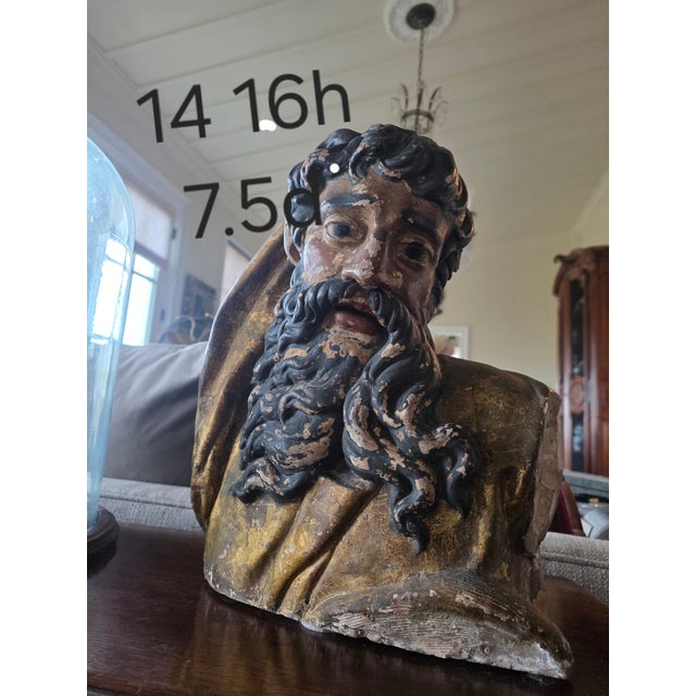 16th Century Terracotta Bust of a Bearded Man For Sale - Image 10 of 10