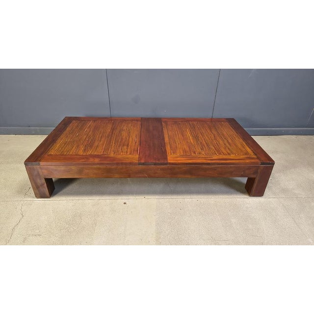 Coffee Table in Bamboo, 1980s For Sale - Image 9 of 11