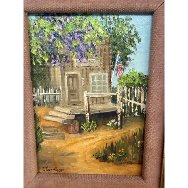 French Country Dorothy Dunnigan Front Porch Painting, Framed For Sale - Image 3 of 12