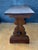 1940s Spanish Rustic Trestle Console Table with Carved Pedestal Supports, 1940s For Sale - Image 5 of 8