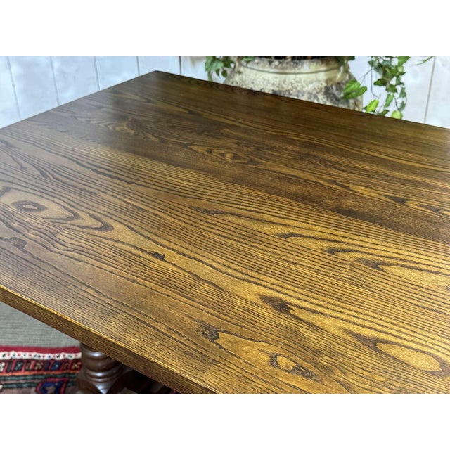 English Bistro Table in Ash and Beech, 1970s For Sale - Image 11 of 15