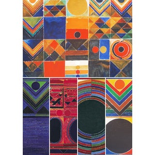 Sayed Raza, Compositions, Original Lithographs, Set of 7 For Sale