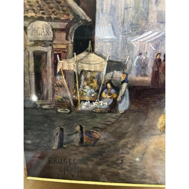 Charles James Keats, Bruges, Watercolour, Framed For Sale - Image 3 of 18