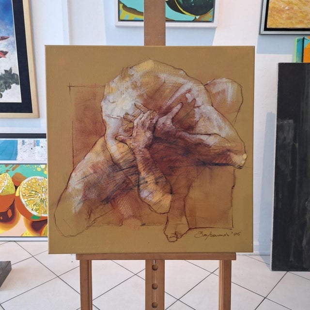 Contemporary Michal Bajsarowicz, A Nude, 2026, Acrylic on Canvas For Sale - Image 3 of 4