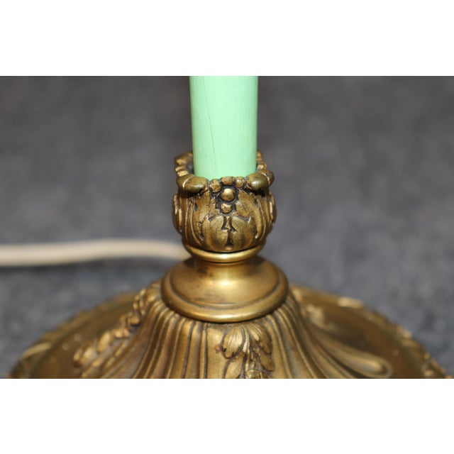 1910s 1910s French Bronze Ormolu Bronze Mounted Bronze Table Lamp For Sale - Image 5 of 12