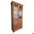 Large Narrow Pine Cupboard or Bookcase with Glass Vitrine, 19th Century For Sale - Image 8 of 8
