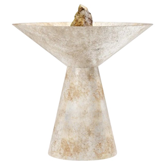 Fountain with Stone and Pertrified Wood by Pierre De Valck For Sale