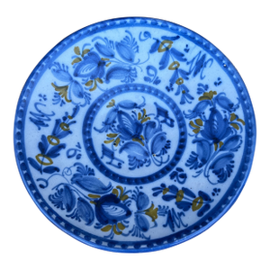 Vintage Guertes Talavera Polychrome Decorated Plate, Spain, Circa 1970's