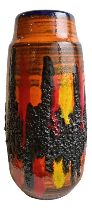 West German Fat Lava Vase, 1970s