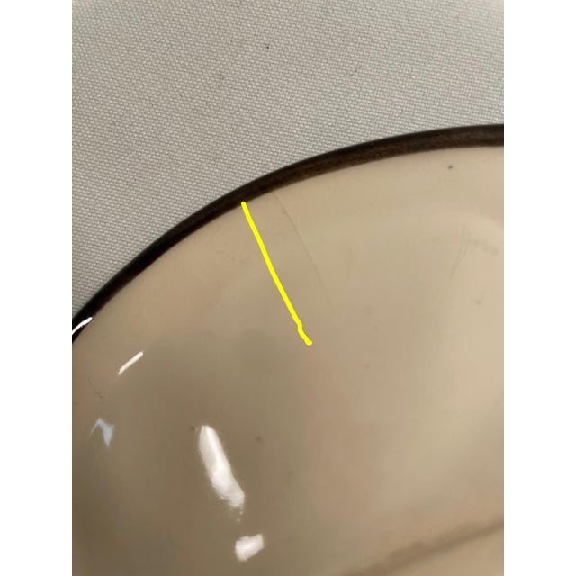 Vintage French Majolica Saint Jean De Bretagne Oyster Plate For Sale - Image 9 of 11