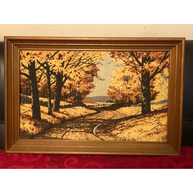 Overview A striking pair of authentic 1960s mid-century modern textile artworks by renowned American illustrator Richard...