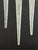 Metal 1960s Fog and Morup Acrylic Icicle Pendant Lamps, Attributed - Set of 3 For Sale - Image 7 of 8