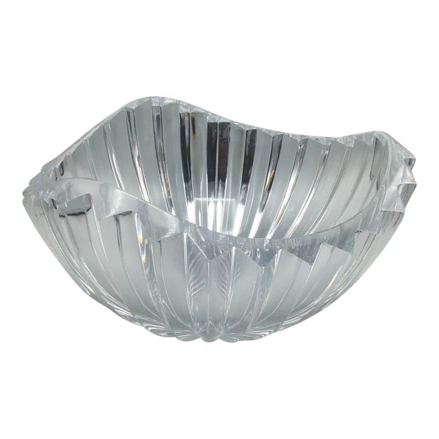 Mikasa Coronation Crystal Ribbed Bowl For Sale
