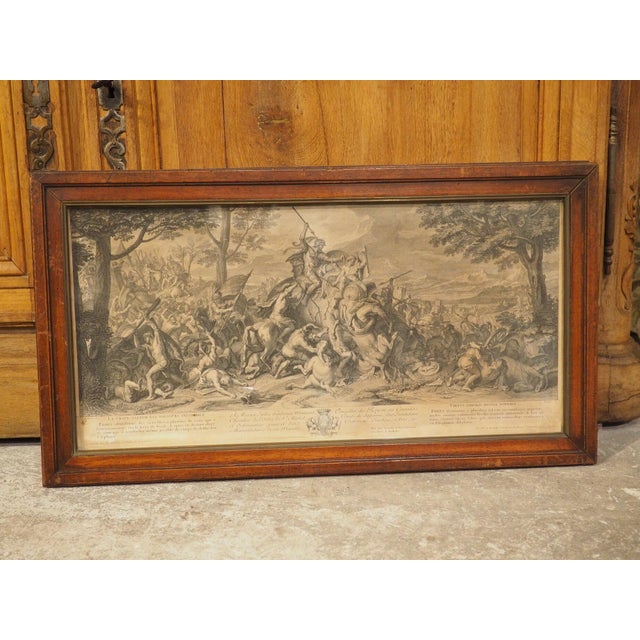 Pair of 18th Century French Lithographs, Battle Scenes With Alexander the Great For Sale - Image 12 of 18