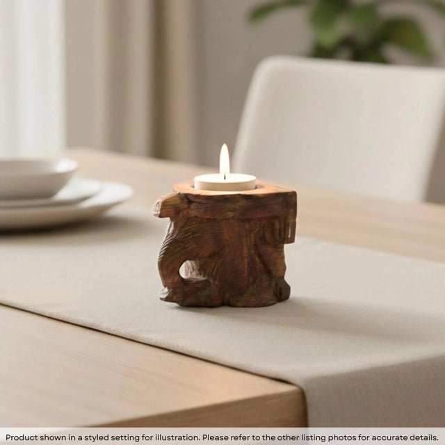 Dimensions: 4" W x 4.5" D x4.5" H This piece is an old architectural element and is handcrafted by artisans using basic...