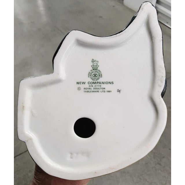 Amethyst Royal Doulton English "New Companions" Fine Porcelain Figurine For Sale - Image 8 of 10