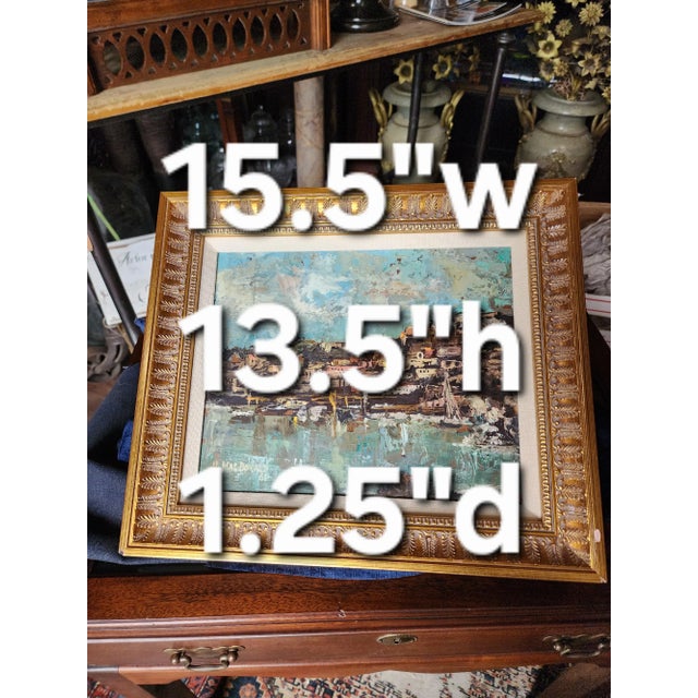 Paint Vintage Impasto Painting by Mac Donald For Sale - Image 7 of 7