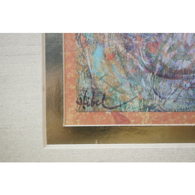 Green 1980s Edna Hibel Japanese Ladies at Mountain & Mother Baby Oil Paintings - Set of 2 For Sale - Image 8 of 15