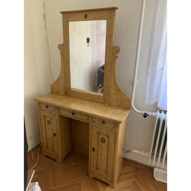 Hand Painted Wooden Dressing Table, 1910s For Sale - Image 3 of 6