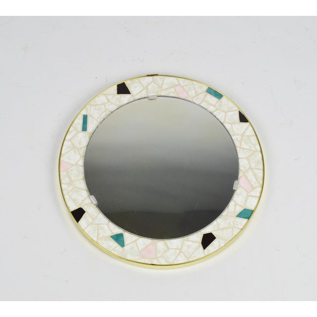 Mosaic Mirror, 1970s For Sale - Image 3 of 6