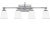 30” wide 10" high Good condition Elevate your bathroom or powder room with this elegant and timeless 4-light vanity...