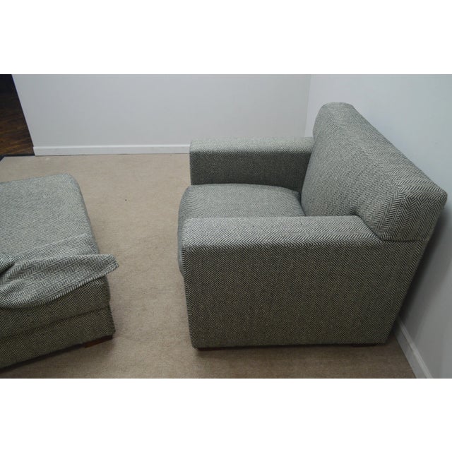 20th Century Ralph Lauren Modern Chair W/ Ottoman For Sale - Image 9 of 12