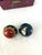 Lovely pair of 1980s cloisonne chiming Chinese Baoding therapy balls in a celestial motif. Chinese therapy balls,...