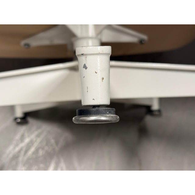 2010s Eames White leather white Ash Lounge chair by Herman Miller 2014 Clean For Sale - Image 5 of 18