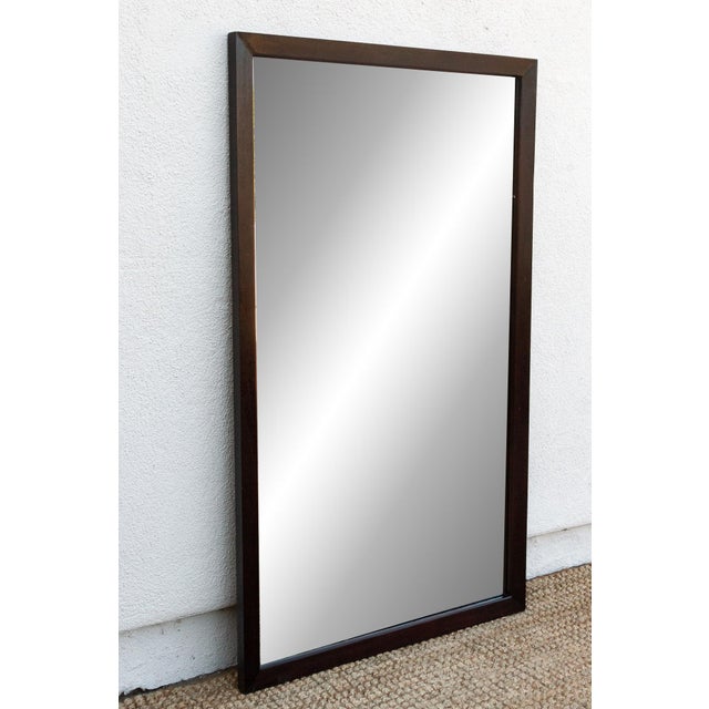 Large Elegant Vintage Rosewood Mirror For Sale - Image 9 of 11