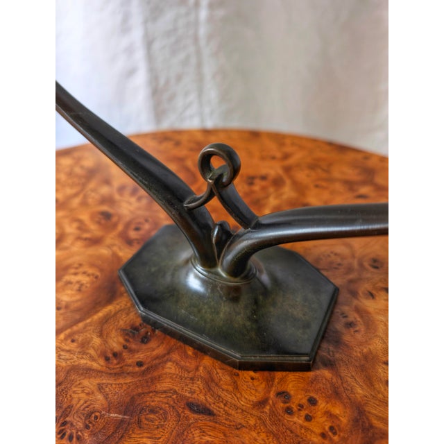 Art Deco Bronze Candelabra from Just Andersen, 1930s For Sale - Image 14 of 16