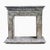 Stone Italian Travertine Marble Fireplace, 20th Century For Sale - Image 7 of 7